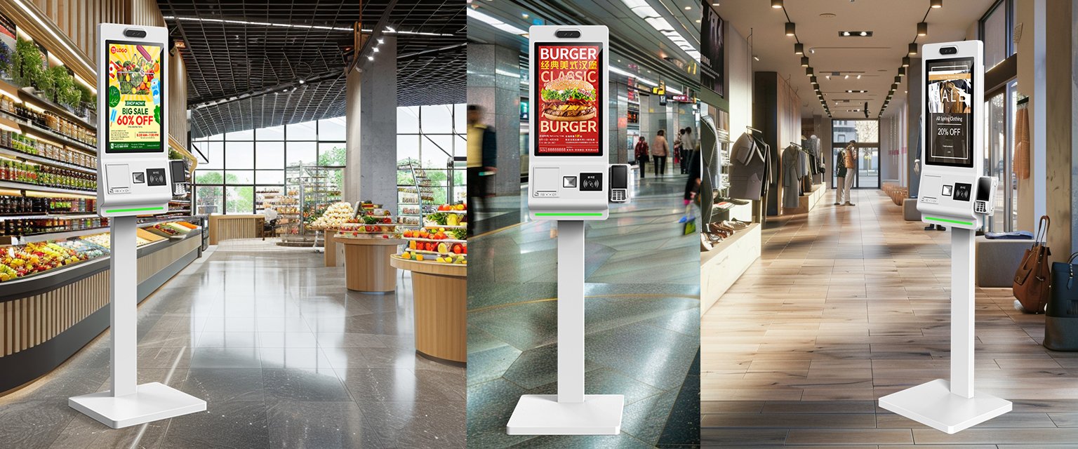 Floor standing automatic integrated machine, cash register, numbering machine