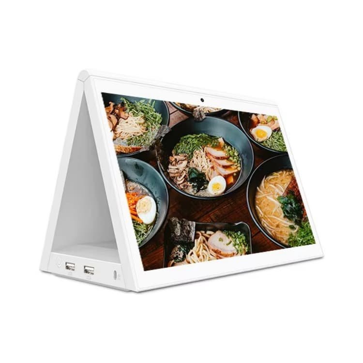 A shape dual screen pos
