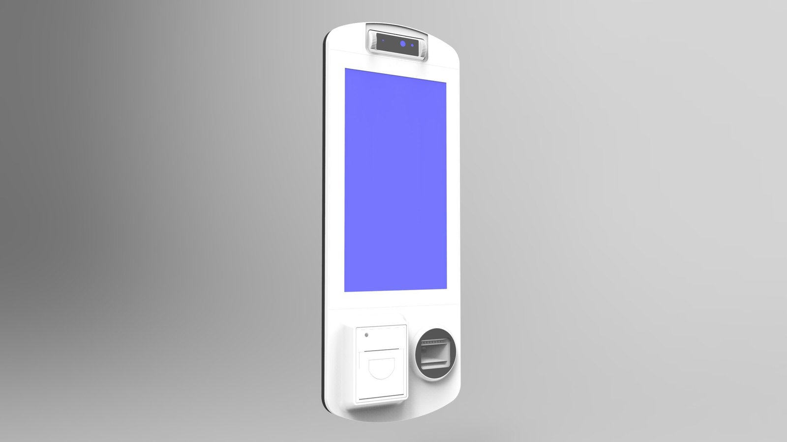 15.6 Inch Wall-mount Self-service Kiosk with Printer & QR Scanner