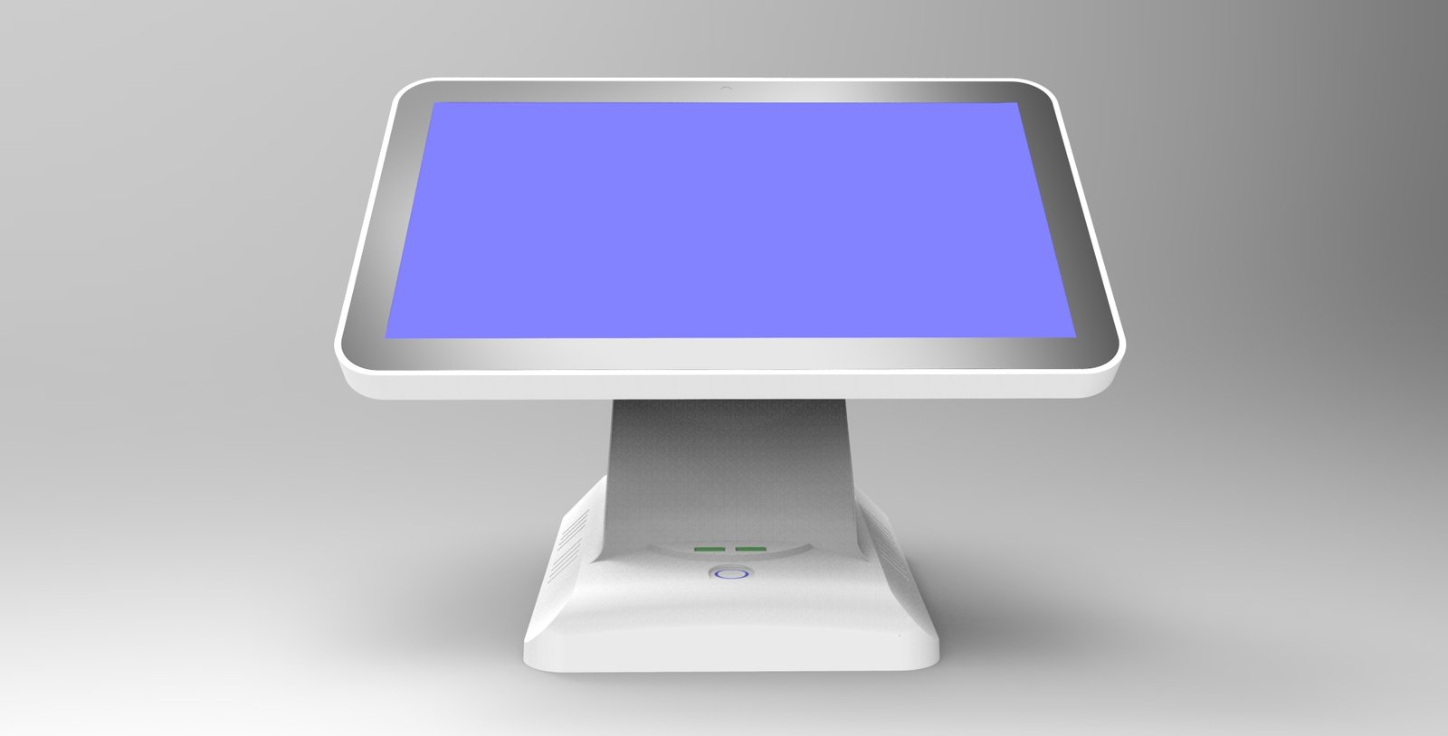 15.6 Inch Glossy Dual Screen POS, Black & White, Fully Rotatable