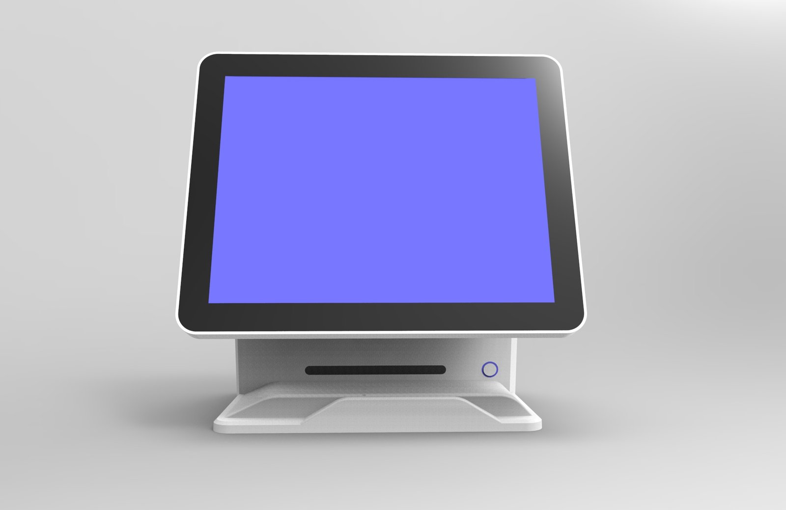 Multi-size Dual Screen POS with Built-in Card Reader, Black & White