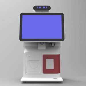 White Rotatable Dual Screen POS with 58mm Thermal Printer, Multi-size