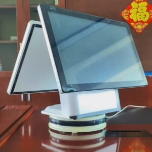 left view of 21.5 Inch Dual Touch Screen POS