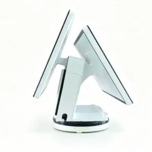 side view of 21.5+15.6 Inch Dual Touch Screen POS