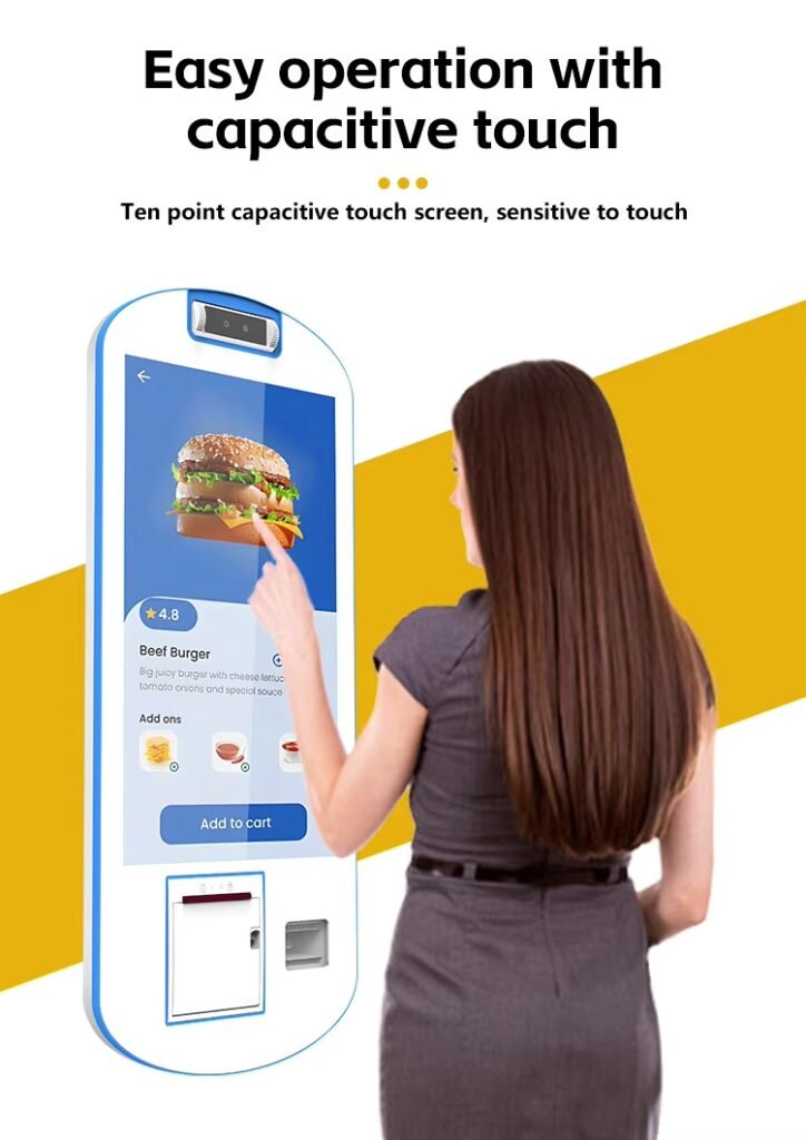 capacitive touch of 21.5 inch Self-Service POS Terminal