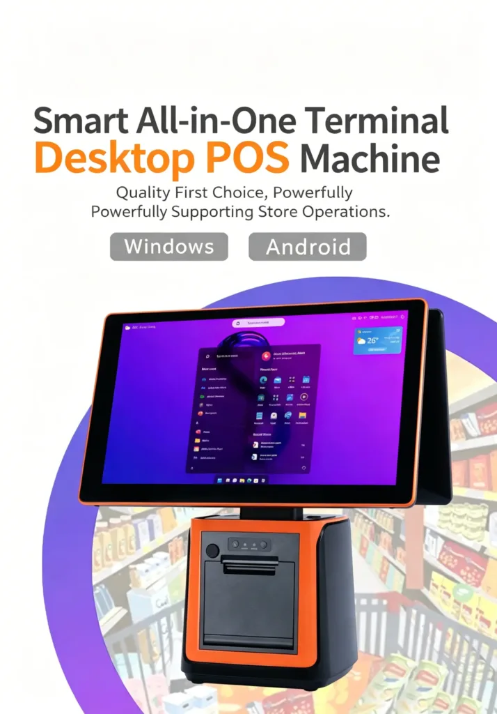 Smart Desktop POS Terminal Android and Windows system