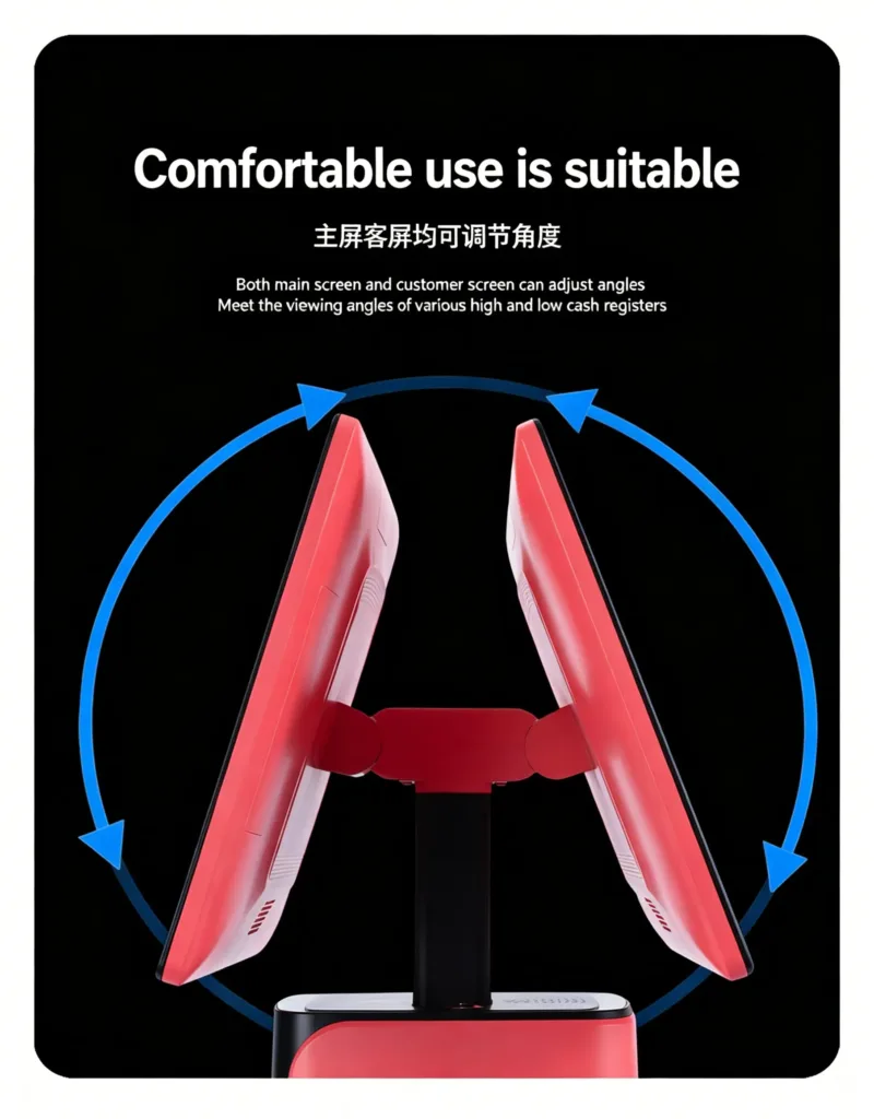 Smart Desktop POS Terminal angel adjustable 