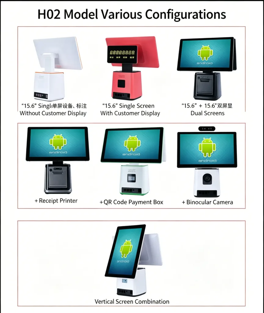 multi-size Smart Desktop POS Terminal