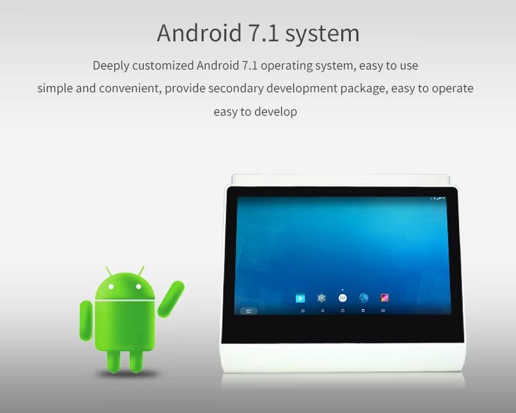 operating system of 12 inch Triangular Dual-screen Touch POS
