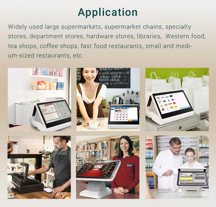 application of 12 inch Triangular Dual-screen Touch POS