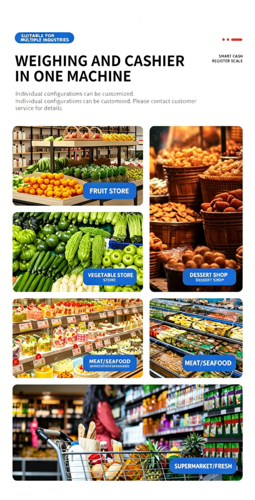 Use Scenarios of Dual Touch Screen Weighing POS 
