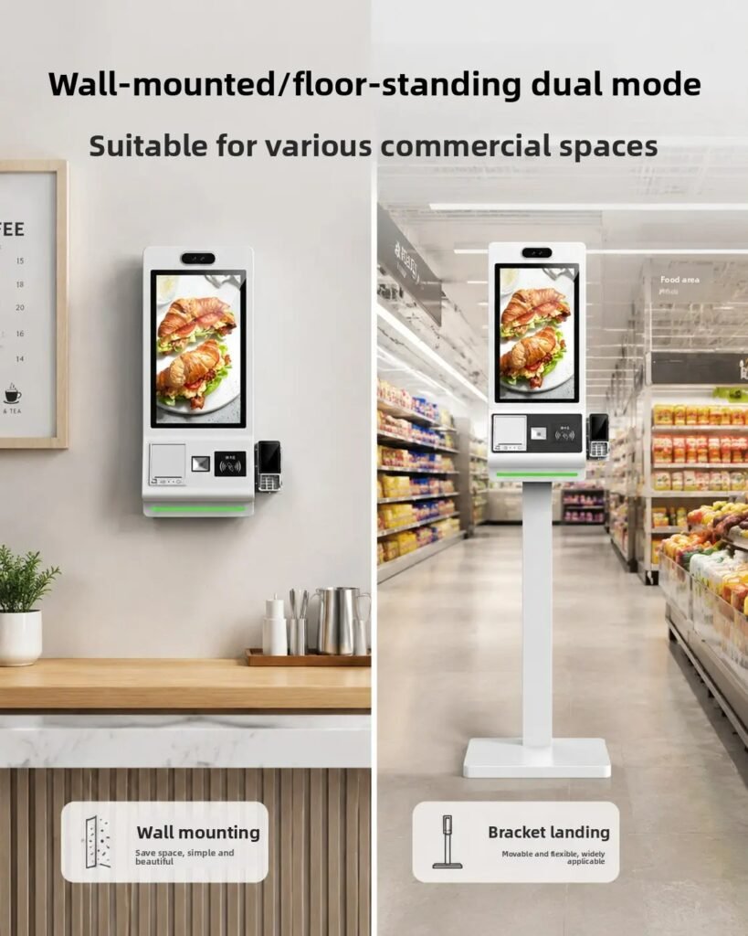 two installation modes of Self Service Cashier Kiosk